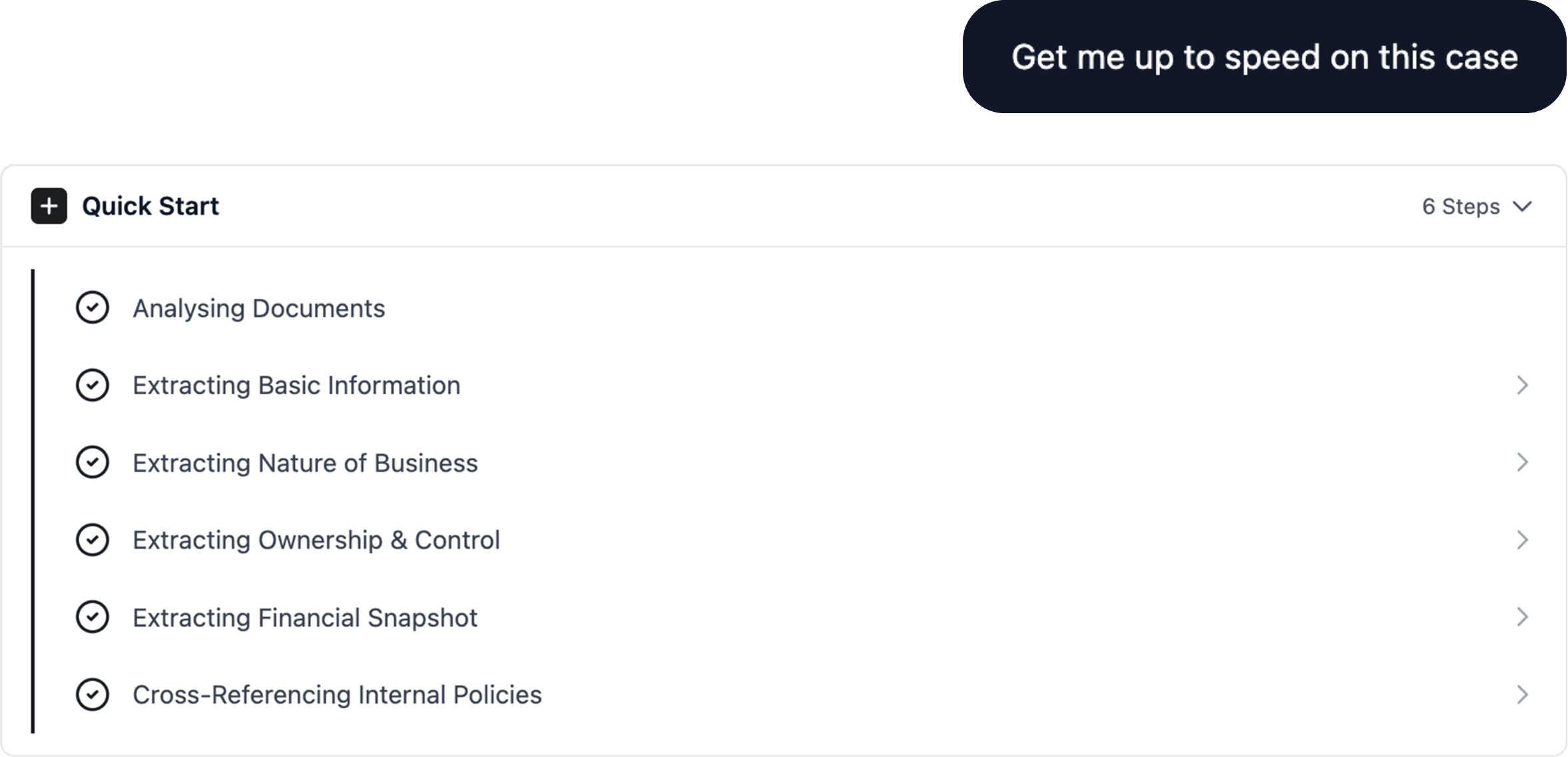 Getting Started interface